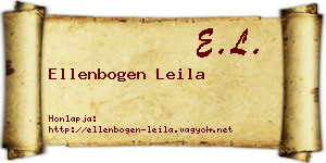 Ellenbogen Leila névjegykártya